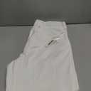 COOFANDY Mens Classic Casual Dress Pants Expandable Waist Suit Pant Slim Fit Flat Front Slacks (34W x 30L, White)