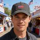 250 Anniversary USA Hat Baseball Cap for Men Women Embroidered (Black, M)