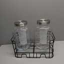 1 Gallon Glass Drink Dispensers For Parties 2 PACK. Beverage Dispenser, Glass Drink Dispenser With Stand And Stainless Steel Spigot 100% Leakproof. Lemonade Dispenser With Ice Cylinder