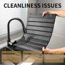 Stone Drying Mat for Kitchen Counter-Super Absorbent PU Dish Drying Mat, Quick Dry Stone Mat Kitchen for Dishes, Bottles & Cups, Large Foldable Stone Dish Drying Mat, Non-Slip Kitchen Mat (24" x 16")