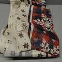 Artoid Mode Buffalo Plaid Snowflakes Christmas Table Runner, Seasonal Winter Kitchen Dining Table Decoration for Home Party Decor 13x108 Inch (Red)