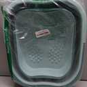 Collapsible Foot Spa Bath Massager for Dry Cracked Feet, Feet Soaking Tub with Massage Acupoint, Pedicure Foot Soak Basin Plastic Bucket with Handle(Green)