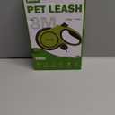 Pecute 26ft Retractable Dog Leash, Heavy Duty Retractable Pet Leash with Poop Bag Holder, Anti-Slip Soft Grip, Reflective Dog Leashes for Medium Dogs Large Dogs 33lbs-120lbs(Black) (26ft up to 110lbs)