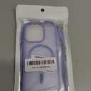 SUPFINE Magnetic for iPhone 15 Pro Case (Compatible with MagSafe) (Military Grade Drop Protection) Translucent Matte Shockproof with Anti-Fingerprint Phone Case,Blue Purple