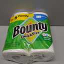 Bounty Paper Towels Quick Size, White, 16 Family Rolls = 40 Regular Rolls