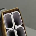 Delamu Cord Covers for 4-7 Wires on Wall, 62.8in Cord Hider Cable Hider, Paintable Wire Covers for Cords on Wall, TV Cord Hider for Wall Mount TV, Cable Cover Management, 4X L15.7 W1.57 H0.78in (White)