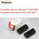 RLB-HILON 2PCS Dashboard Center Air Vent Compatible with Jeep Model, for Wrangler TJ 1997-2006, for Cherokee 1997 1998 1999 2000 2001 Year