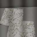 LIGICKY Set of 2 Fluffy White Faux Fur Pillow Covers with Gold Branches Glitter Printed Throw Pillows Decorative Soft Furry Sparkling Square Cushion Cases for Sofa Bedroom Party Décor, 12 x 12 inch