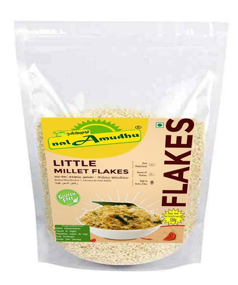 nalAmudhu Little Millet Flakes |Samai Poha | Samai Aval -330g, Best By: 25/SEP/2025