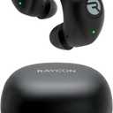 Raycon Fitness True Wireless Bluetooth Earphones with Built-in Microphone 54 Hours Battery IPX 7 Waterproof and Charging Box Talk, Text Play 5.2 Portable Sports (Black) (RBE745-21E)