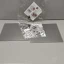 Set of 2 1/12'' Silver Mirror Extruded Acrylic Sheet,Mirror Perspex,Mirrored Acrylic Lucite Plexiglass Sheet (Actual Size 11.875" x 11.875")