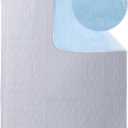 Highly Absorbent Incontinence Bed Pads, Anti Slip Reusable Underpads, Washable Waterproof Positioning Bed Pads for Adults, Elderly, Pets, Blue Grey, 39"x59"