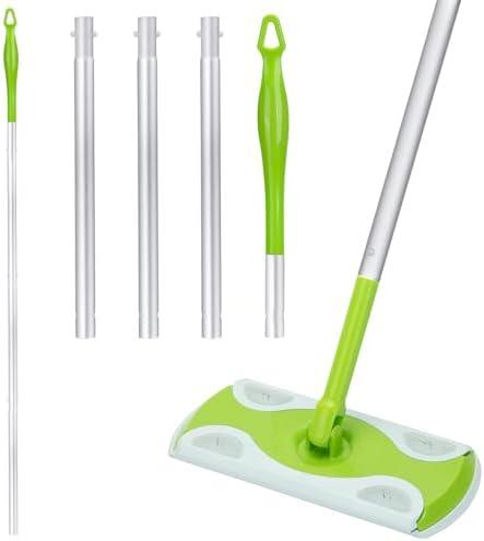 Mop Handle Compatible with Swiffer, Detachable Green Extra Long Mop Handle for Swiffer