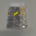 Alritz 120 Set Leather Snap Fasteners Kit, 12.5mm Metal Button Snaps Press Studs with 4 Setter Tools, 6 Colors Leather Snaps for Clothes, Jackets, Jeans Wears, Bracelets, Bags