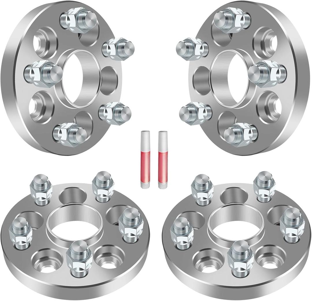 5x100/5x112 Wheel Spacers for Volkswagen for GTI for Beetle for R32 for CC for Rabbit, 4Pcs 20mm Wheel Adapters & Spacers with 14x1.5 Studs 57.1mm Bore