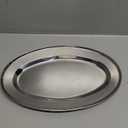 Winco OPL-14 Stainless Steel Oval Platter, 13.63-Inch by 8.75-Inch