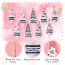 15 Set Gnome Tree Hanging Ornaments Gifts Bulk Pink Plush Hanging Tree Pendant Home Decoration for Holidays Party Favors, 5 Styles