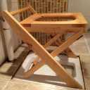 Portable Solid Wood Commode Chair - Bedside Toilet Stool for Adults, Seniors & Disabled.