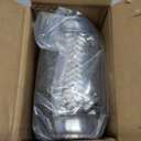 MXA 2.5 Flex Exhaust Pipe, Flexible Exhaust Tubing, Stainless Steel Exhaust 2 1/2 Flexi Pipe, Extension Tube Exhaust Mid Pipes,Universal Fit Double Braid 2 Pack (2.5" x3.35"x5.9")