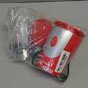 Mueller Personal Blender for Shakes and Smoothies with 15 Oz Travel Cup and Lid, Juices, Baby Food, Heavy-Duty Portable Blender & Food Processor, Red