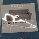 MAXIJIN 2 Piece Jacquard Chair Covers with Arms Super Stretch Non Slip Chair Slipcover for Living Room Dogs Pet Friendly Elastic Sofa Couch Protector Armchair Cover (Chair, Peacock Blue) (Small (1 Cushion))