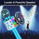 Wireless Karaoke Microphone Bluetooth: Handheld Microphone for Kids Adults Singing - White Elephant Gifts for Christmas Holiday Party