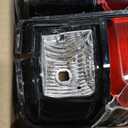 BLACKHORSE-RACING Left Driver Side + Right Passenger Side Rear Tail Light Housing, Compatible with Toyota Tacoma 2016 2017 2018 2019 2020, Replace 8156004200 8155004200, Clear Lens & Black Shell