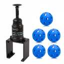 Sokuchy Baseball Practice Popper, Pop Up Tee Balls to The Perfect Height for Batting Trainer, Batting Machine for Practicing Hitting Without a Pitcher (with 5 Blue Balls)