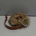 Fur Leather Belt Women Furry Belt Wide Chunky Waist Chain Belts Fashion Accessories for Dresses and Pants (Brown 2)