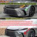 Front Bumper Lip Splitter Spoiler Fit for Toyota Camry SE/XSE 2025 2026 Air Chin Body Kit Exterior Accessories(Gloss Black)