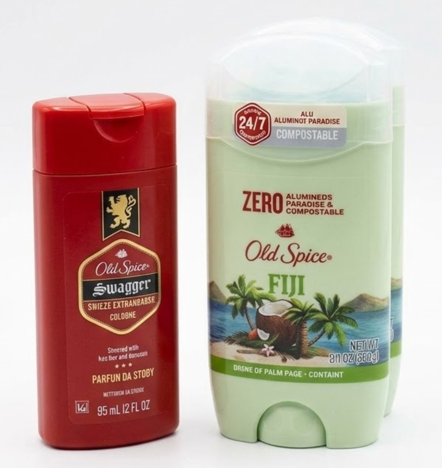 Old Spice Aluminum Free Deodorant for Men, 24/7 Long Lasting Freshness, 24/7 Sweat & Odor Protection, Fiji with Palm Tree Scent Deodorant with TravelSize Swagger Scent Body Wash, 3 oz (Pack of 3)
