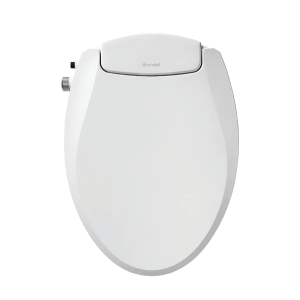 Brondell Bidet Toilet Seat Non-Electric Swash Ecoseat, Fits Elongated Toilets, White - Dual Nozzle System, Ambient Water Temperature - Bidet with Easy Installation
