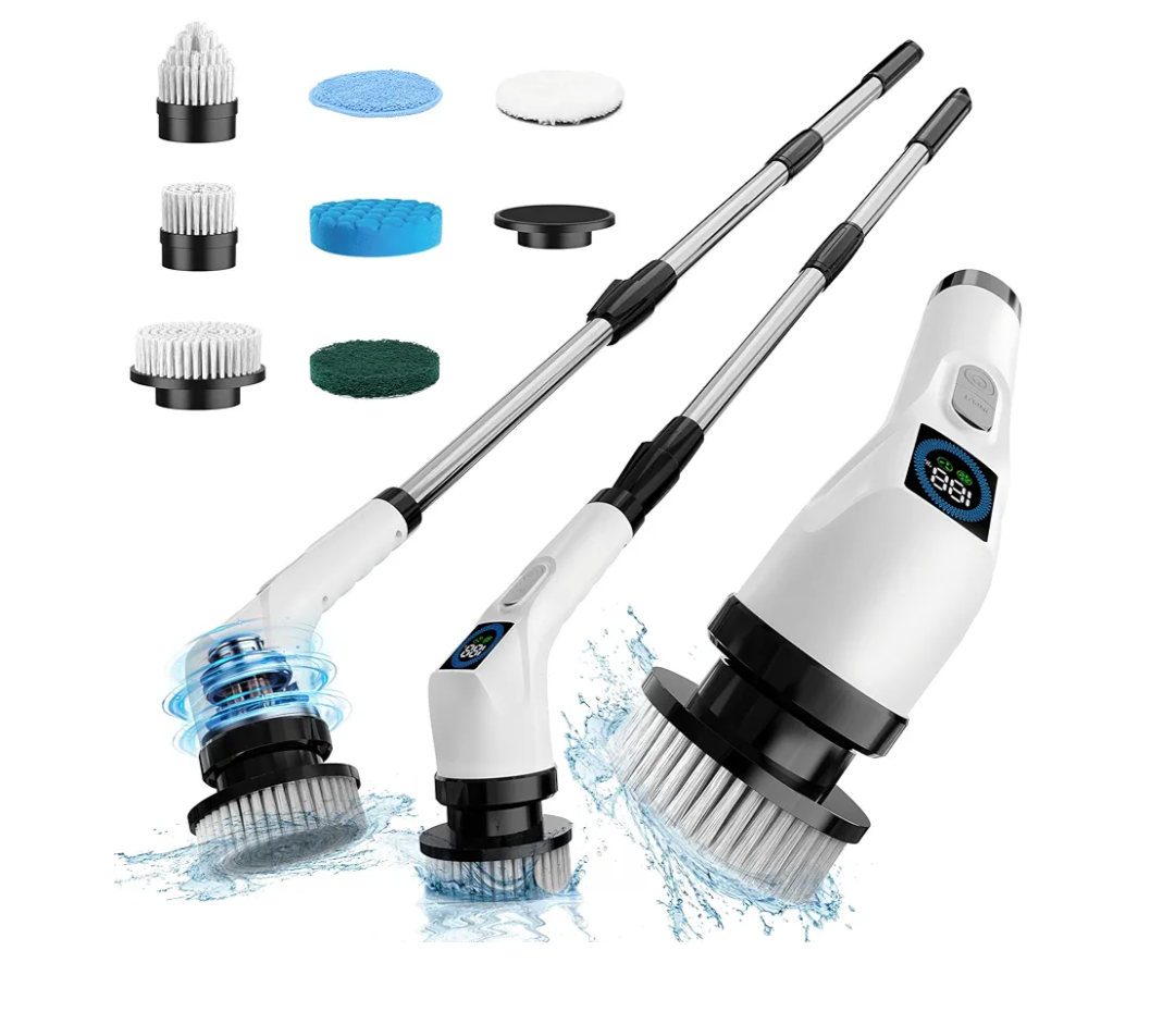 Electric Spin Scrubber Cleaning Brush (55 inches)