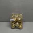 Christmas Ball Ornaments - 43pcs Shatterproof Christmas Tree Decorative Hanging Ornaments with Loop for Xmas Holiday Party Wreath Home Decoration, Gold (Combo of 10 Ball and Shaped Styles)