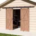 13FT Heavy Duty Exterior Double Sliding Rail Barn Door Hardware