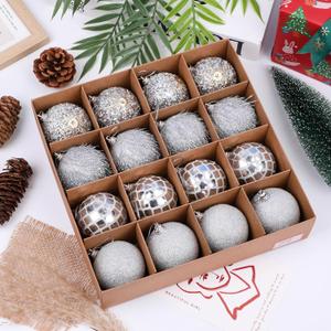 Christmas Balls, Champagne Christmas Balls 16Pcs 6cm Baubles Decorations Clear for Tree Holidays Home Xmas Party Decoration ﻿ (Silvery)