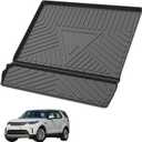 Custom Fit for Cargo Liner Land Rover Discovery 5 L462 2017-2022 - Black TPE All Weather Heavy Duty Waterproof Rear Cargo Tray Trunk Floor Mat Protector