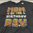 Mom Of The Birthday Boy Gamer Pixel Birthday party Matching T-Shirt, Size XL