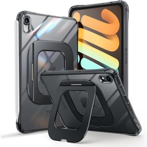 SUPCASE for iPad Mini 7 A17 Pro 2024 Case with Stand (Unicorn Beetle Prism), [Anti-Scratch] [Support Apple Pencil Charging] Slim Protective Clear Cover for iPad Mini 7th/6th Generation 8.3 Inch, Black