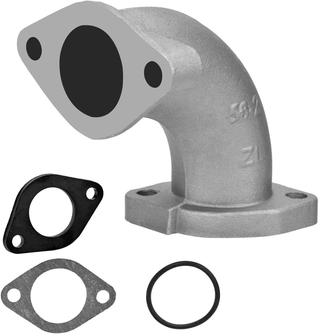 HIAORS 26mm Intake Manifold Compatible with 110cc Lifan 125cc Engine VM22 Carburetor XR50 CRF70 TaoTao 140cc KLX SSR Apollo Zongshen YX 150cc Motorcycle Pit Dirt Bike Parts 56-2 Inlet Gasket Silver