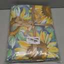 DAUAOTO California King 104"X96" Duvet Cover Set, 100% Cotton Print Bedding Cal King Bed, Farmhouse Floral Pattern, Sunflower