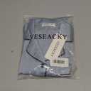 Veseacky Classic Silk Nightwear for Little Girls Notch Collar Button Down Satin 2 Piece Pajama Set (Grey,size 6)