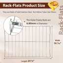 304 Stainless Steel DG75-01001C DG75-01001D Oven Rack-Flat Repalcements for Samsung Oven. DG75-01001C Oven Rack for Samsung Oven Accessories NE63A6511SS NX60A6511SS NE59T4311SS 1Pcs