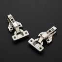 Ravinte 5 Pairs 10 Packs Full Overlay Cabinet Door Hinges,105 Degree Adjustable Concealed Kitchen Cabinet Hinges Soft Close for Face Frame Cabinet