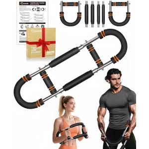 2026 New Saker PowerTwist Arm Trainer, Adjustable Forearm Strengthener, Arm Exercise and Chest Workout Equipment for Home Gym, for Men, Ideas for Fitness Enthusiasts