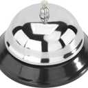 New Star Mirror Chrome Plated Table Bell 3.5-inch