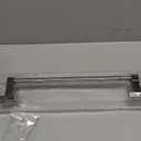 RUACQ Adjustable Towel Bar 13.8 to 24 inch, Square Base Single Towel Racks for Bathroom, Stainless Steel Towel Holder Wall Mounted, Sturdy and Rustproof (Brushed Nickel)