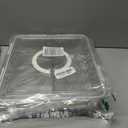 Taiuloo Divided Serving Tray with Airtight Lid and Handle, 6 Compartment Snackle Box Container, Portable Snack Platters, Clear Fridge Organizer & Food Storage for Veggie, Fruit, Charcuterie, Nuts