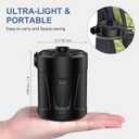 Electric Air Pump for Inflatables 5200mAh Air Mattress Pump Rechargeable Portable Mini Inflator/Deflator Pumps for Outdoor Camping, Inflatable Cushions, Air Mattress Beds, Swimming Ring Pool Toys