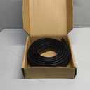 10ft Floor Cable Cover Heavy Duty PVC Cord Cover Wire Cover to Prevent Trip Hazard for Home Office or Outdoor(10ft, Black)